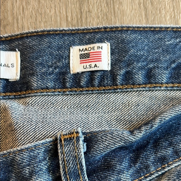 Re/Done Classic Blue Relaxed Crop - Picture 10 of 14